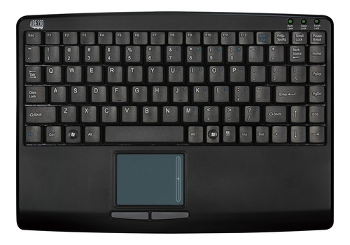 Adesso Akb-410ub Teclado Mini Usb Slimtouch Con Panel Táctil