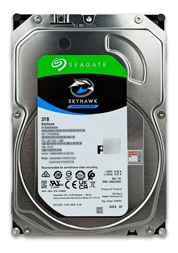 Hd Seagate 3tb Skyhawk Surveillance 3.5 Sata 6gb/s