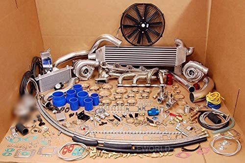 Twin Turbo Tt Ford Mustang 260 289 302 351 5.0l Kit De Fox B