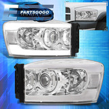 For 06-08 Dodge Ram 1500 2500 3500 Clear Led Drl Project Aac