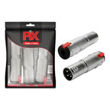 6xadaptador Canon Xlr Macho X Jack P10 Fêmea Emenda Conector