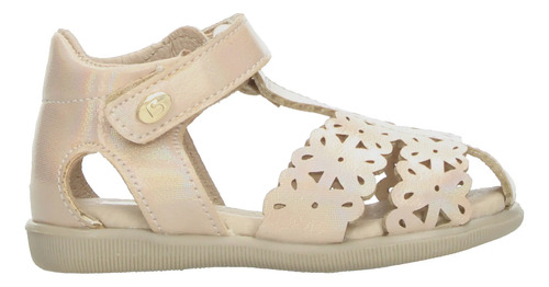 Sandalias Niña Coqueta Beige Casual Ajuste Infantil T11-13