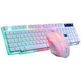 Combo Gamer Teclado Con Luces + Mouse Retro Iluminado M400