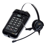 Headset C/ Base Discadora P/ 2 Linhas Telefônica Tz-22z Zox