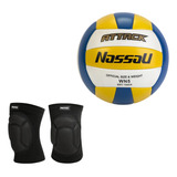 Combo Pelota Vóley Nassau + Rodillera Kit Profesional