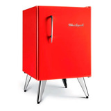 Heladera A Gas Minibar Compacta Whirlpool Retro 76 Lts Roja 