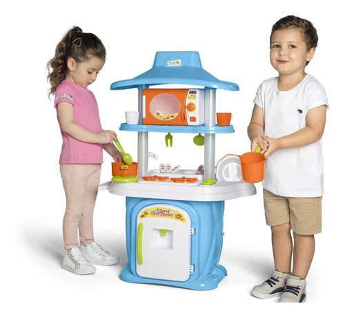Cozinha Infantil Com Pia E Água Fogão + Forninho + Panelinha
