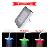 Duchas 15* 15 Cm Tricolor Sensores De Temperatura Led