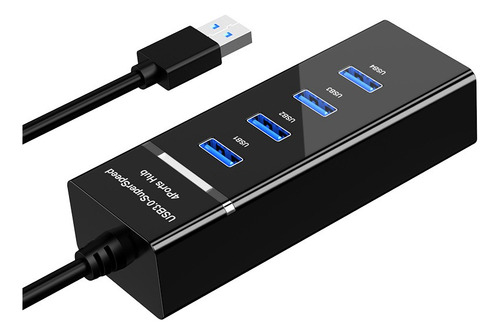 Adaptador Régua Hub Usb 4 Portas 3.0 Rápido Pc Notebook