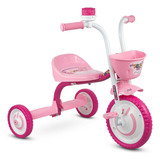 Triciclo Motoca Menina Nathor You 3 Girl Rosa C/ Cestinha