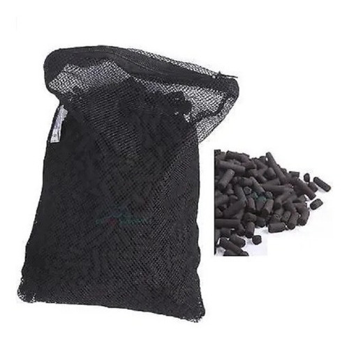 Carvão Ativado Granulado 500g + Bag/bolsa Para Aquários