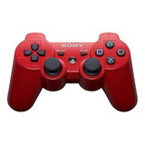 Controle Joystick Sem Fio Sony Playstation Dualshock 3 Red