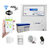 Kit Alarma Inalámbrica Wifi App Local Casa Haltel Ht-8001