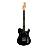 Guitarra Elétrica Tagima Brasil T-910 Telecaster De  Cedro Black Com Diapasão De Madeira De Marfim