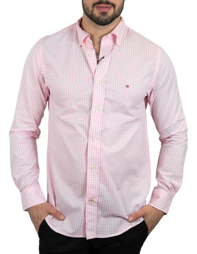 Camisa Xadrez Manga Longa Tommy Hilfiger