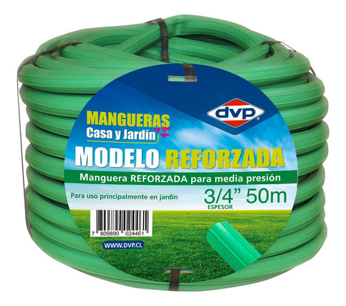 Manguera Pvc Reforzada 50mts 3/4 Pulgadas Dvp