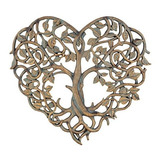 Árbol De La Vida-placa De Pared De Corazón 12  Escultura Dec