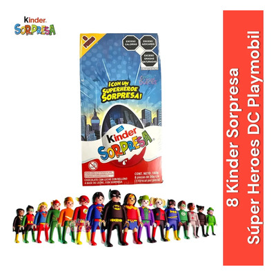 Kinder Sorpresa Super Heroes Dc 8 Pzs Edicion Especial | Meses sin interés