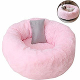 Tinton Life Cama De Felpa De Lujo Para Mascotas Con Almohada