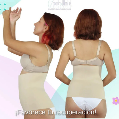 Faja Postparto Cesárea Alta Sin Varillas Maternidad S&m® 100 Beige Xg