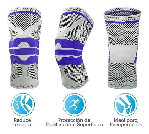 Rodillera Elastica De Gel /compresión Gimnasio Correr Crossf