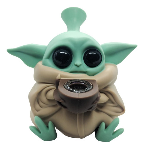 Bong Silicona Bong Pipa De Agua Bong Silicona Baby Yoda