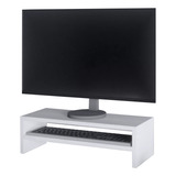 Mesa De Computador E Suporte Monitor Mdf Mesinha Escritório 