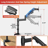 Ergear Brazo De Montaje De Monitor De Doble, Soporte De Escr