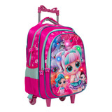 Mochila Infantil Feminina Lol Rodinha 3d Led Envio 24 Hrs