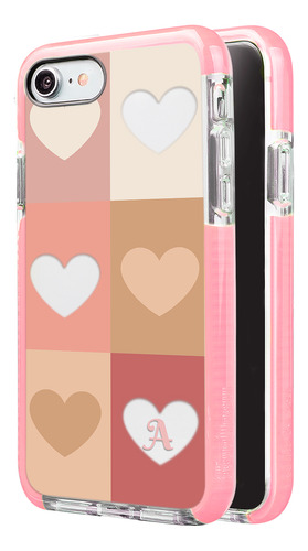 Funda Para iPhone Para Mujer Corazones Con Tu Letra Inicial