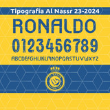 Tipografía Al Nassr 2023-2024 Y Vector Editable