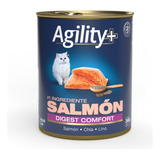 Lata Agility Gato Salmon Digest Comfort 340 Grs X 6 Unidades