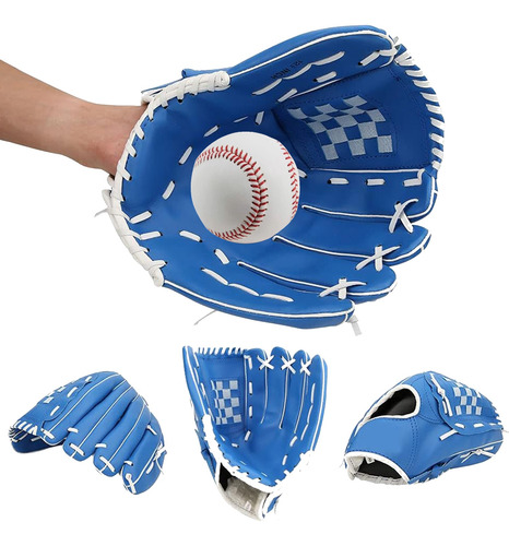 Combo Guante De Béisbol + Pelota De Softbol Alta Calidad Mnr