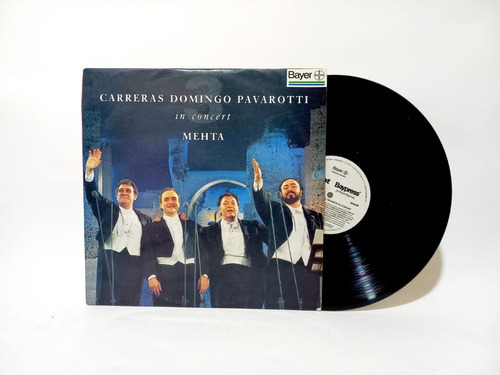 Disco Lp Carreras / Domingo / Pavarotti / In Concert