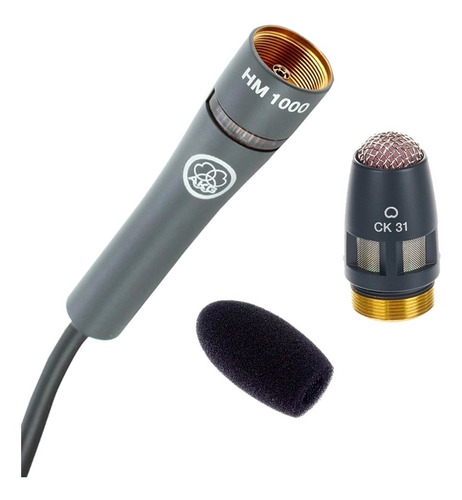 Kit Microfone Coral Akg Hm-1000 Com Capsula Ck31 Hm-1000