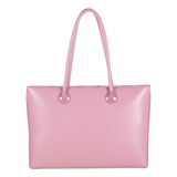 Bolsa Satchel Cloe Para Mujer Grande Atemporal Asa Larga Color Rosa