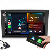 Kit Central Mp5 Multimidia Dvd 2 Din Câmera Moldura Carplay