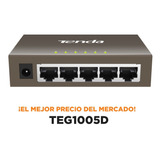 Switch Gigabit Ethernet De 5 Puertos Teg1005d Tenda