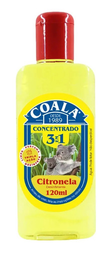 Coala Desinfetante Citronela Concentrado 3 Em 1 120ml
