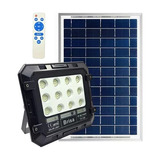 Refletor Solar C/100w  Luz Led  Controle Remoto Externo Ip66