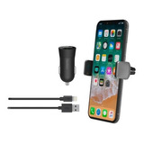 Kit Carregador Veicular 12w Belkin + Case E Suporte Celular