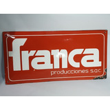 Cartel Enlozado Franca Bombé Original Relieve Exc 7o 2869