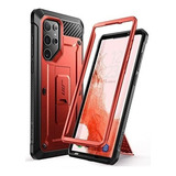 Funda Resistente Para Samsung S22 Ultra Supcase Rojo