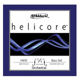 Encordado Contrabajo Daddario 3/4 Helicore H610 Set T Med