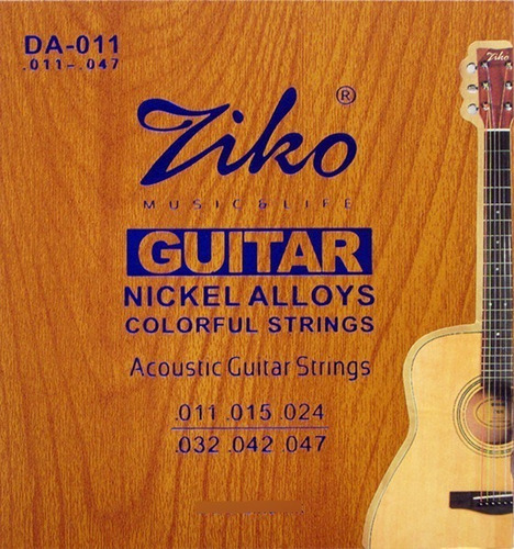 Encordado Para Guitarra Electroacustica Ziko Níquel .011-.47