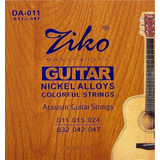 Encordado Para Guitarra Electroacustica Ziko Níquel .011-.47