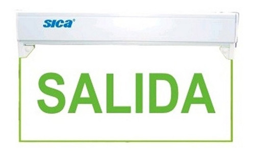 Cartel Señalizador Salida Autonomo Led 220 V Sica