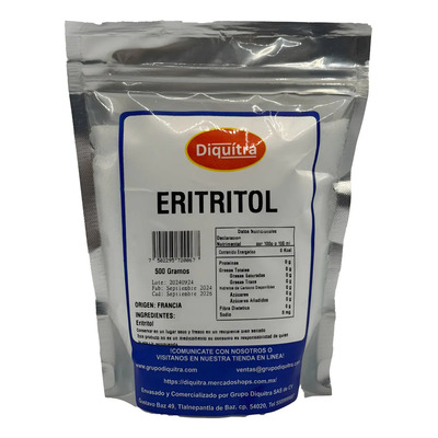 Eritritol 500 Gr Ideal Para Dieta Keto | MercadoLibre