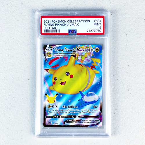Psa 9 Flying Pikachu Vmax Celebrations Carta Pokemon Tcg Psa