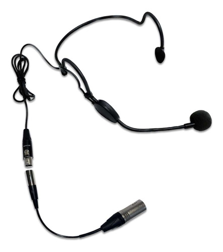 Microfone Headset Mini Xlr 3p Akg Com Adaptador De Mesa 